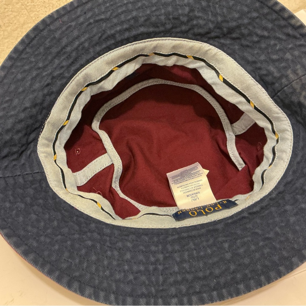 Polo Ralph Lauren Classic Red Bucket Hat L/XL - Picture 5 of 5